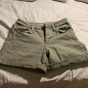 Army green shorts